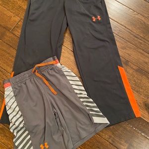 YS Under Armour pants and shorts